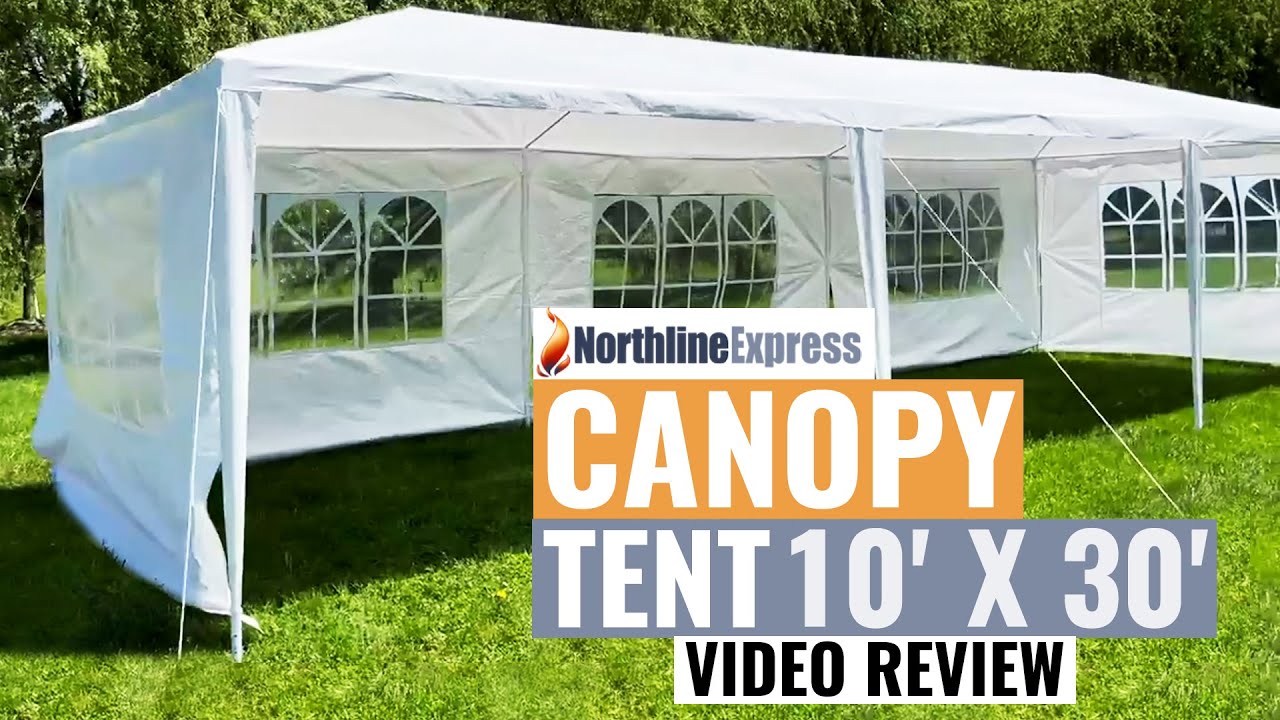 Northline Express Canopy Tent 10' X 30' - Youtube